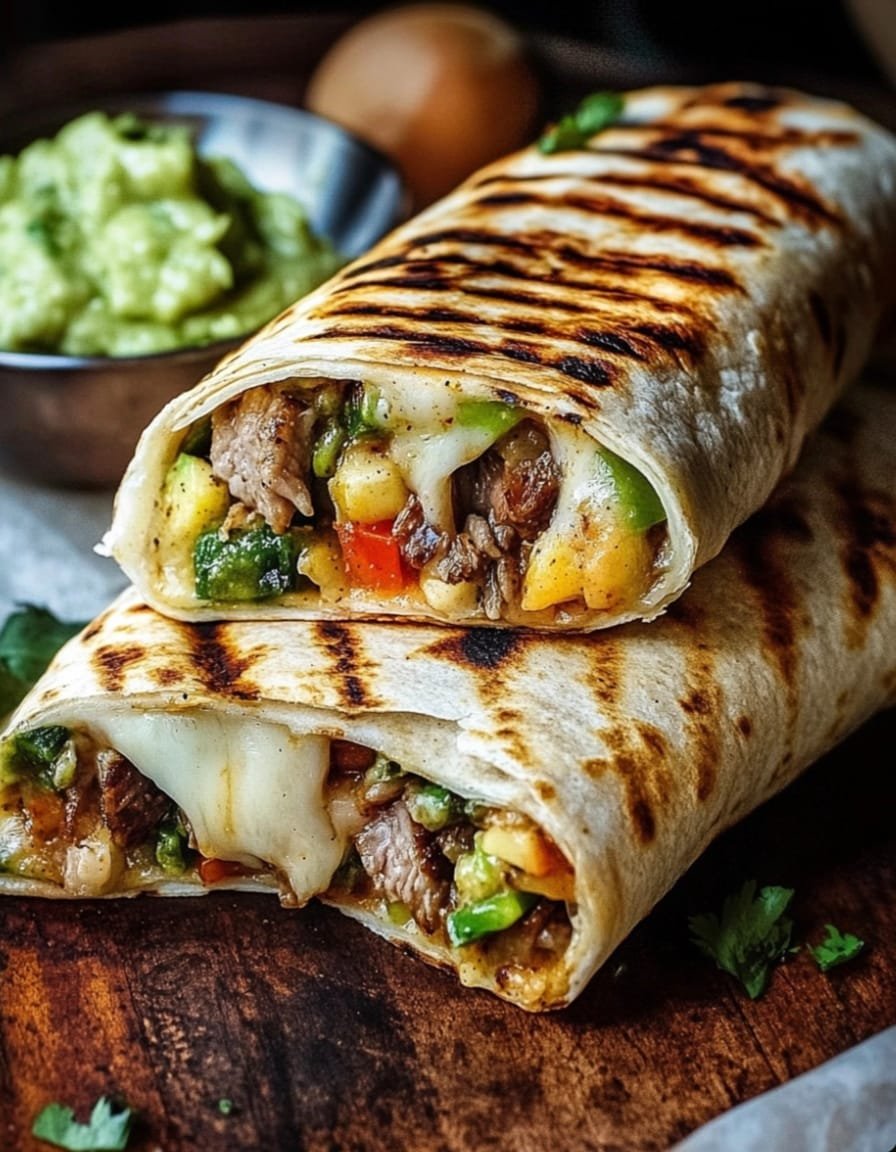 Crispy Cheese & Chicken Folded Wraps