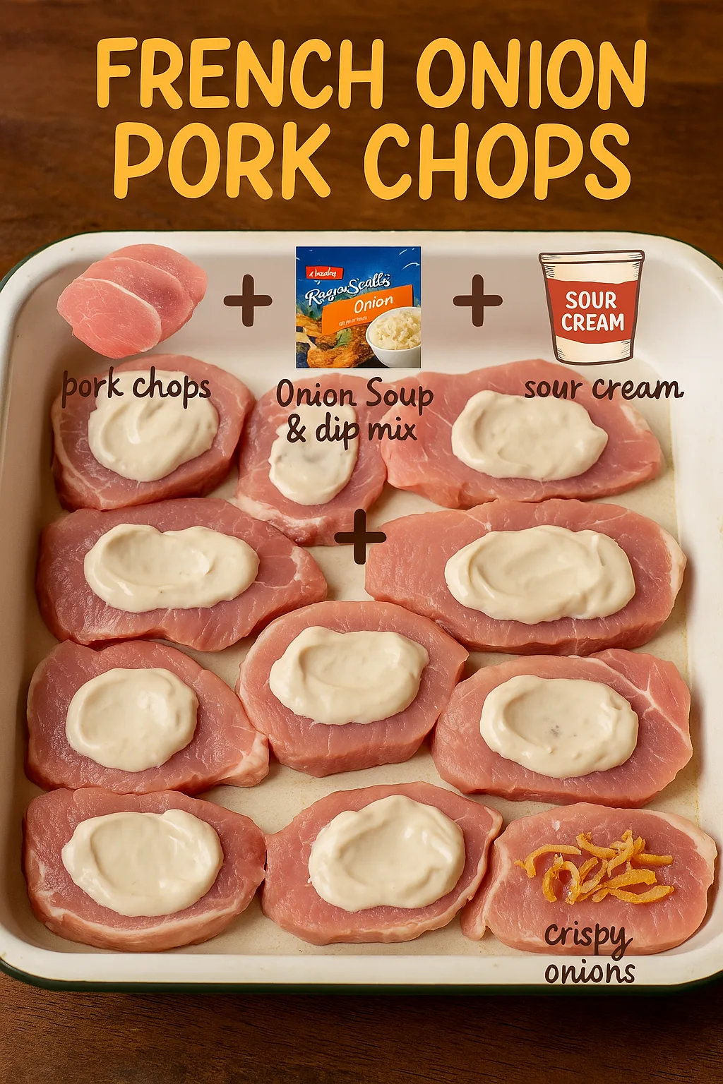 FRENCH ONION PORK CHOPS