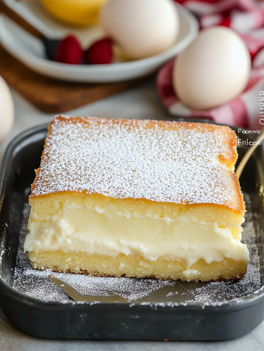 Vanilla Magic Custard Cake