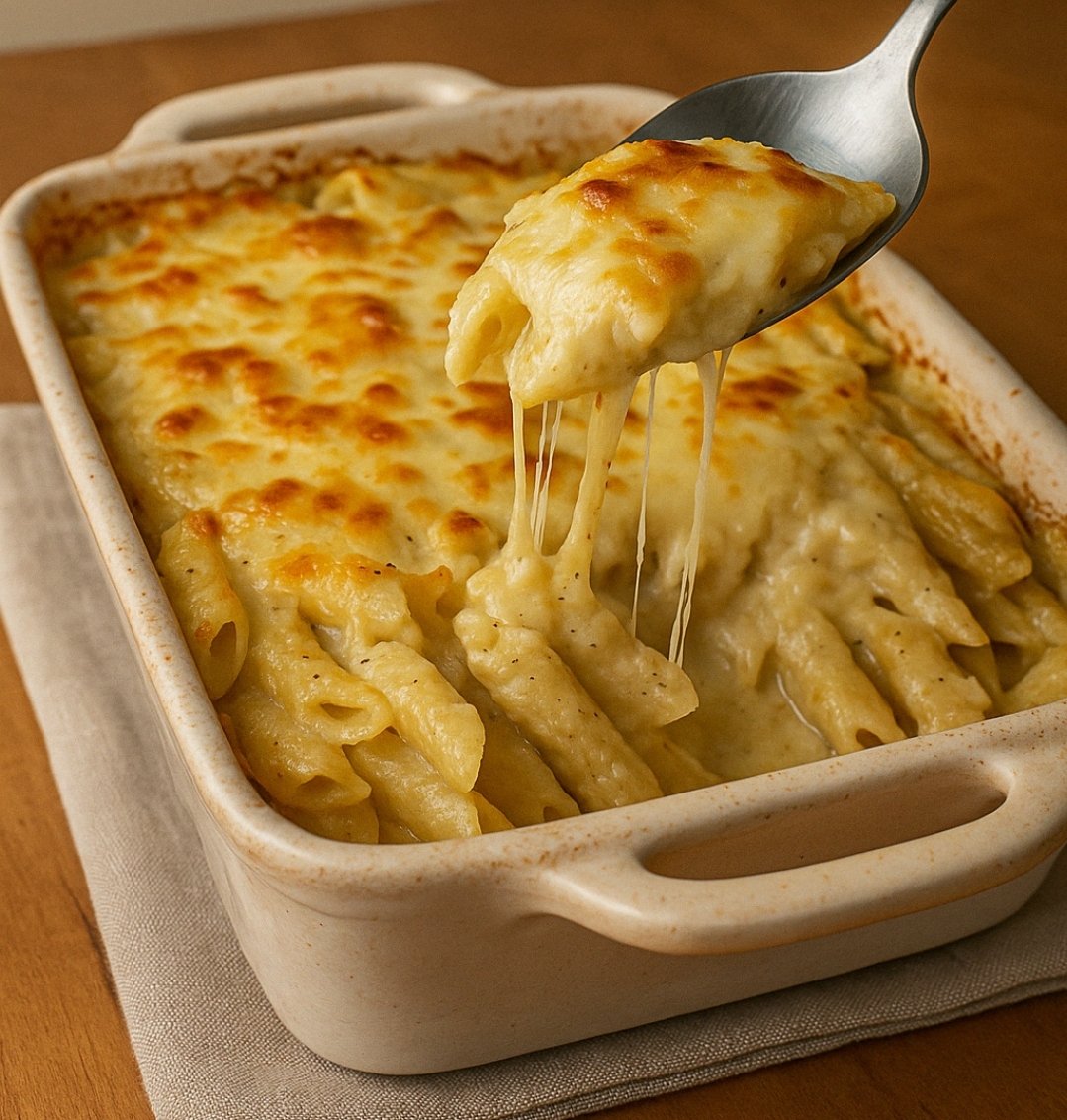 Creamy Chicken Alfredo Bake: Indulgent Cheesy Pasta Delight