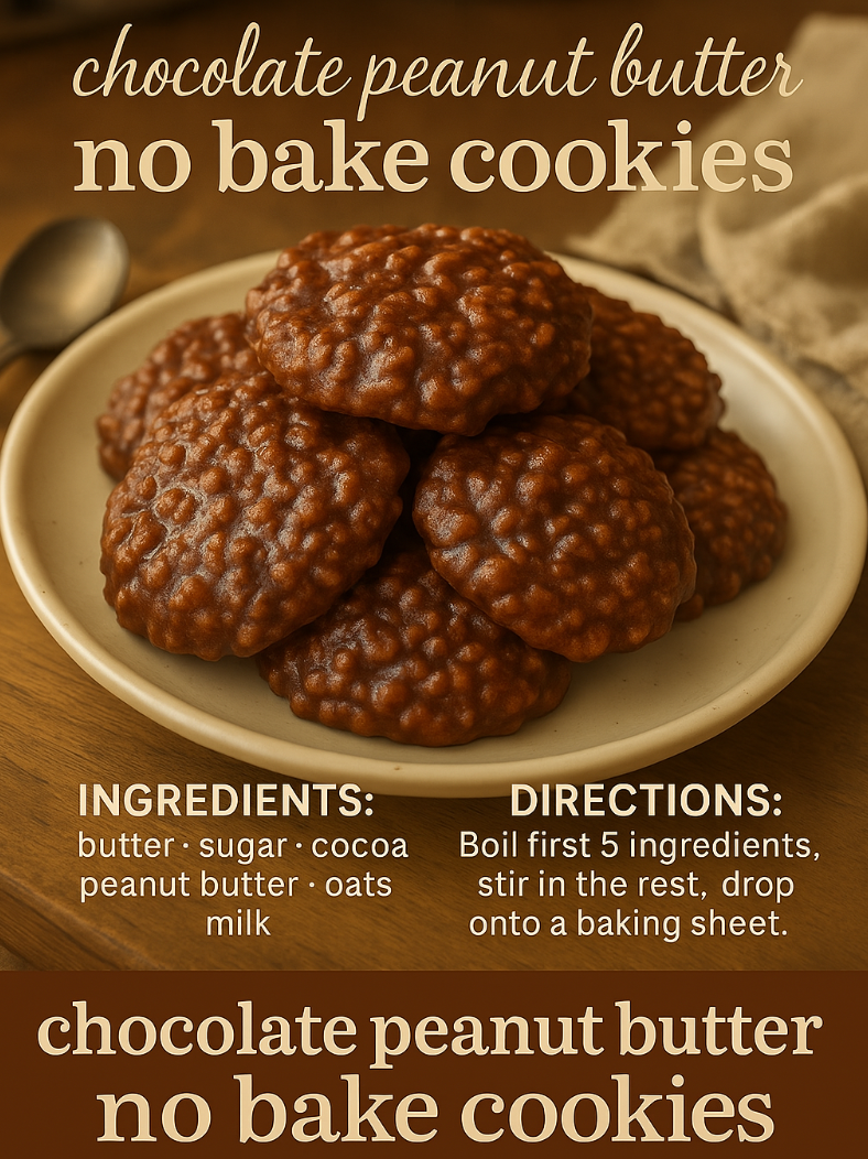 Delicious No-Bake Chocolate Peanut Butter Cookies: A Quick & Easy Treat!
