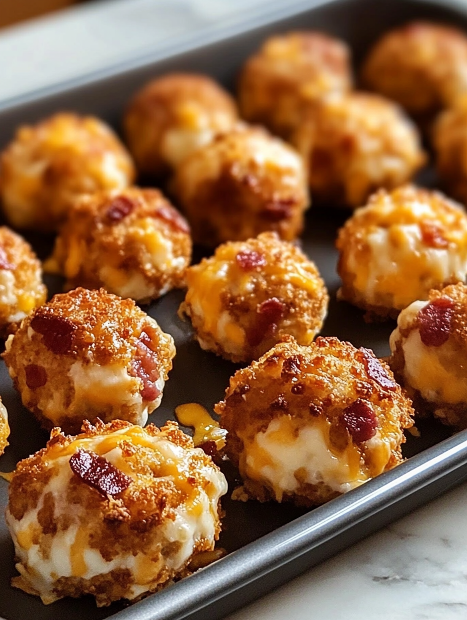 Carb bacon cheddar mini cheese balls