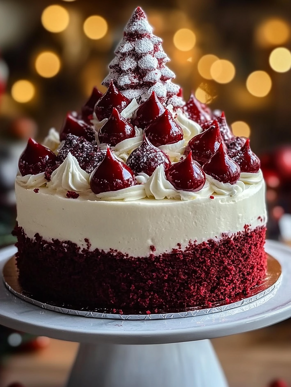 Red Velvet Tree Cake