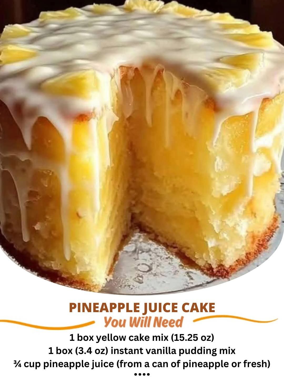 Pineapple Juice Cake