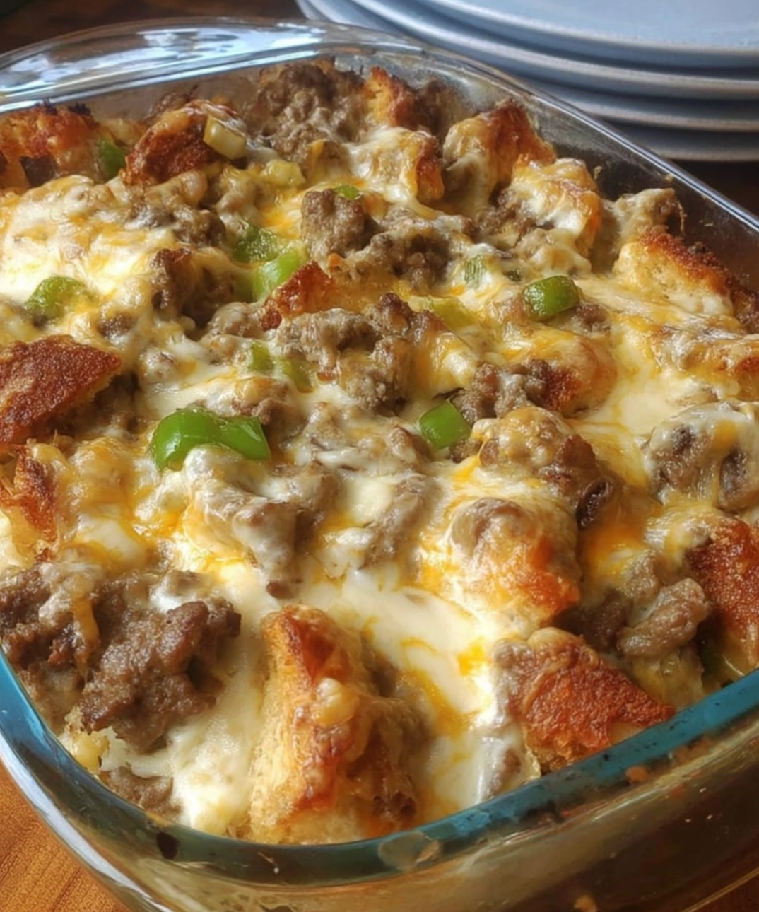 Philly Cheese Steak Casserole