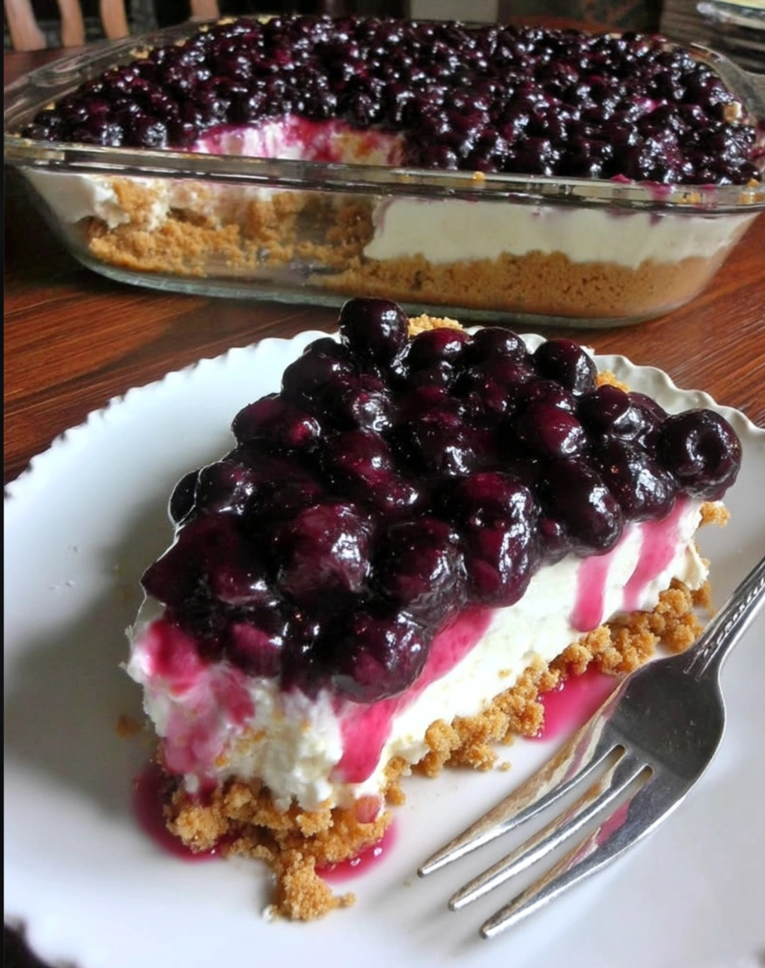 No Bake Blueberry Dessert