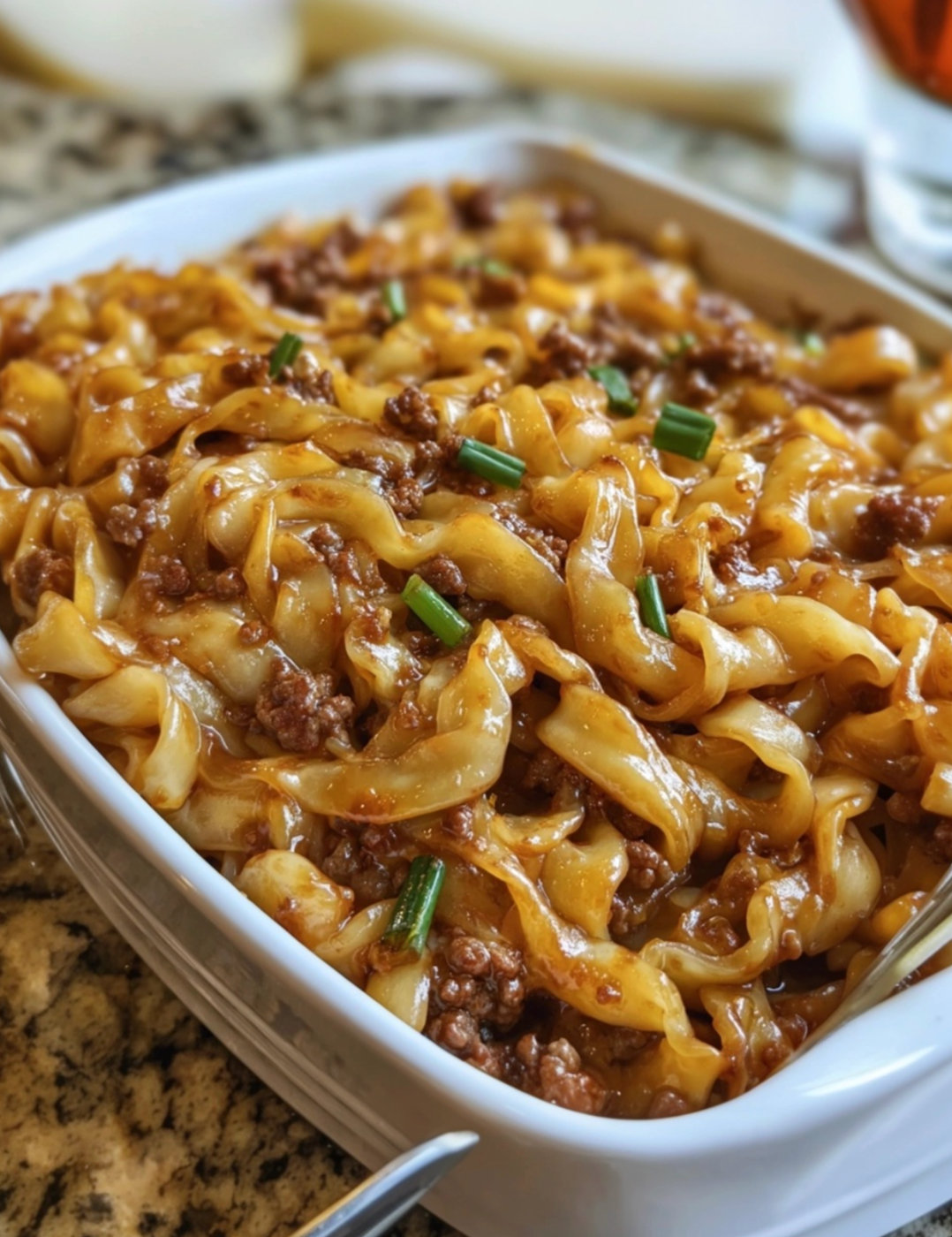 Mongolian Ground Beef Noodles