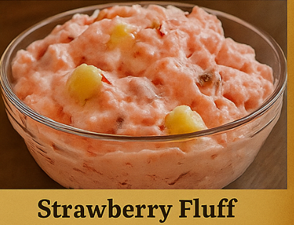 Deliciously Dreamy Strawberry Fluff: A Fluffy Treat Bursting with Sweetness!