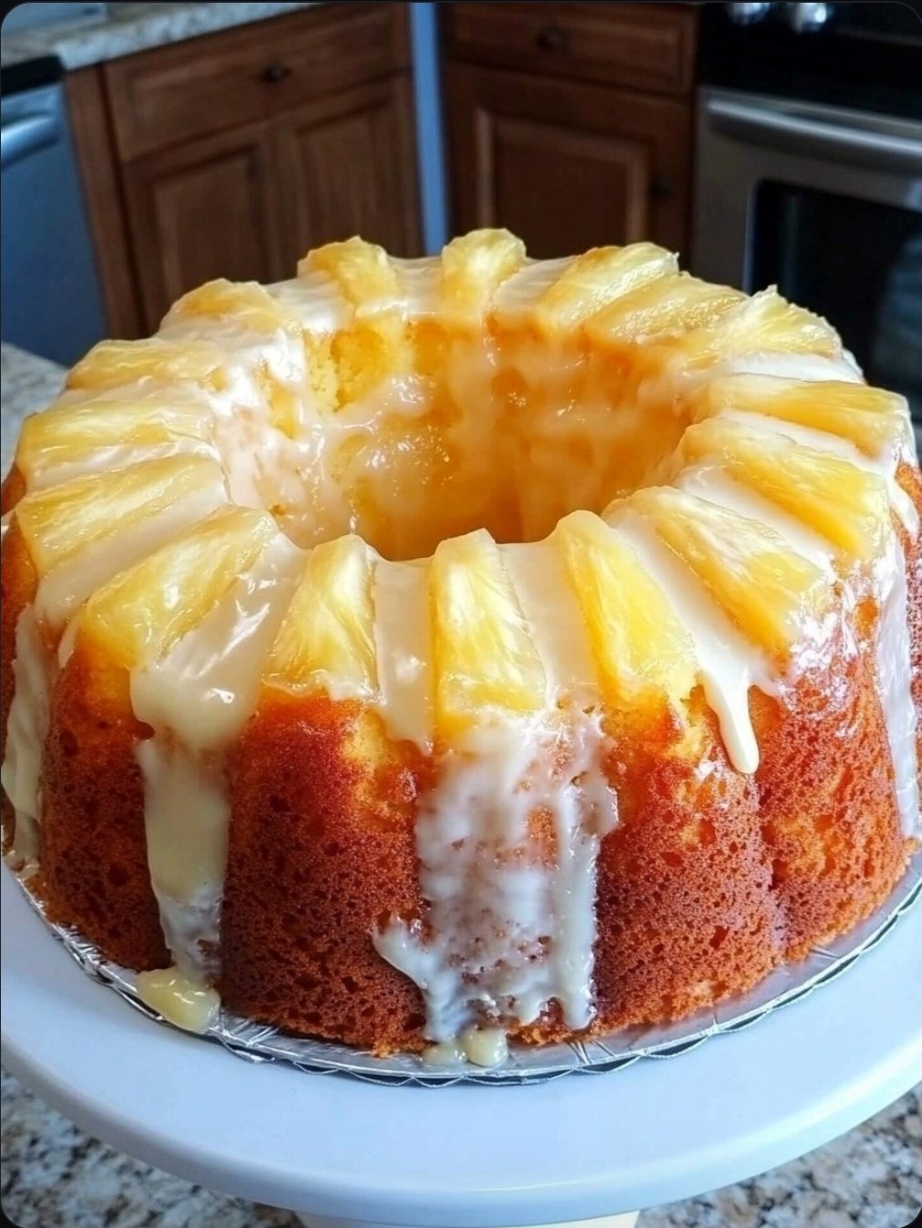 Pineapple Cream Cheese Bundt Cake