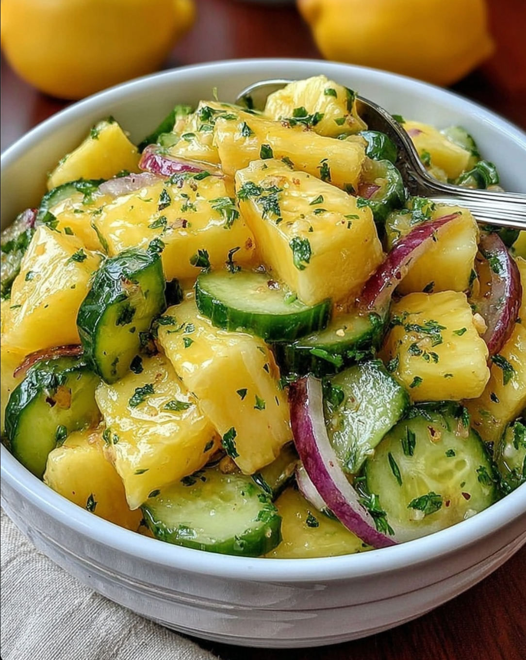 Pineapple Cucumber Salad
