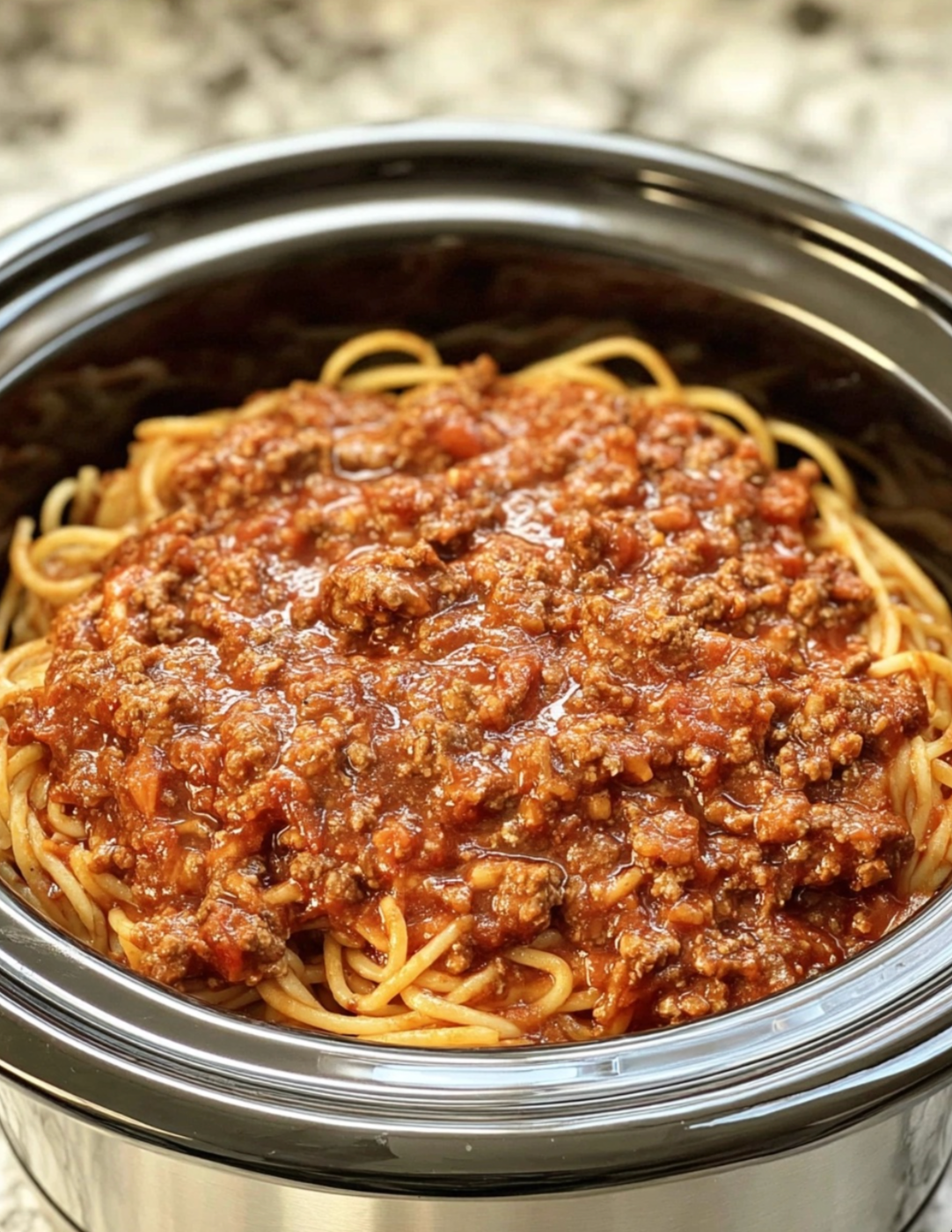Slow Cooker Church Supper Spaghetti