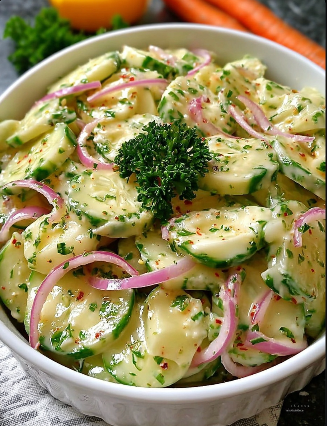 Cucumber Onion Salad