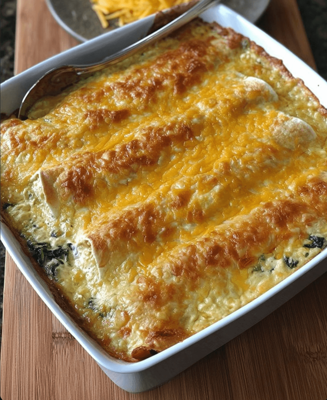 Spinach and Cheese Enchiladas