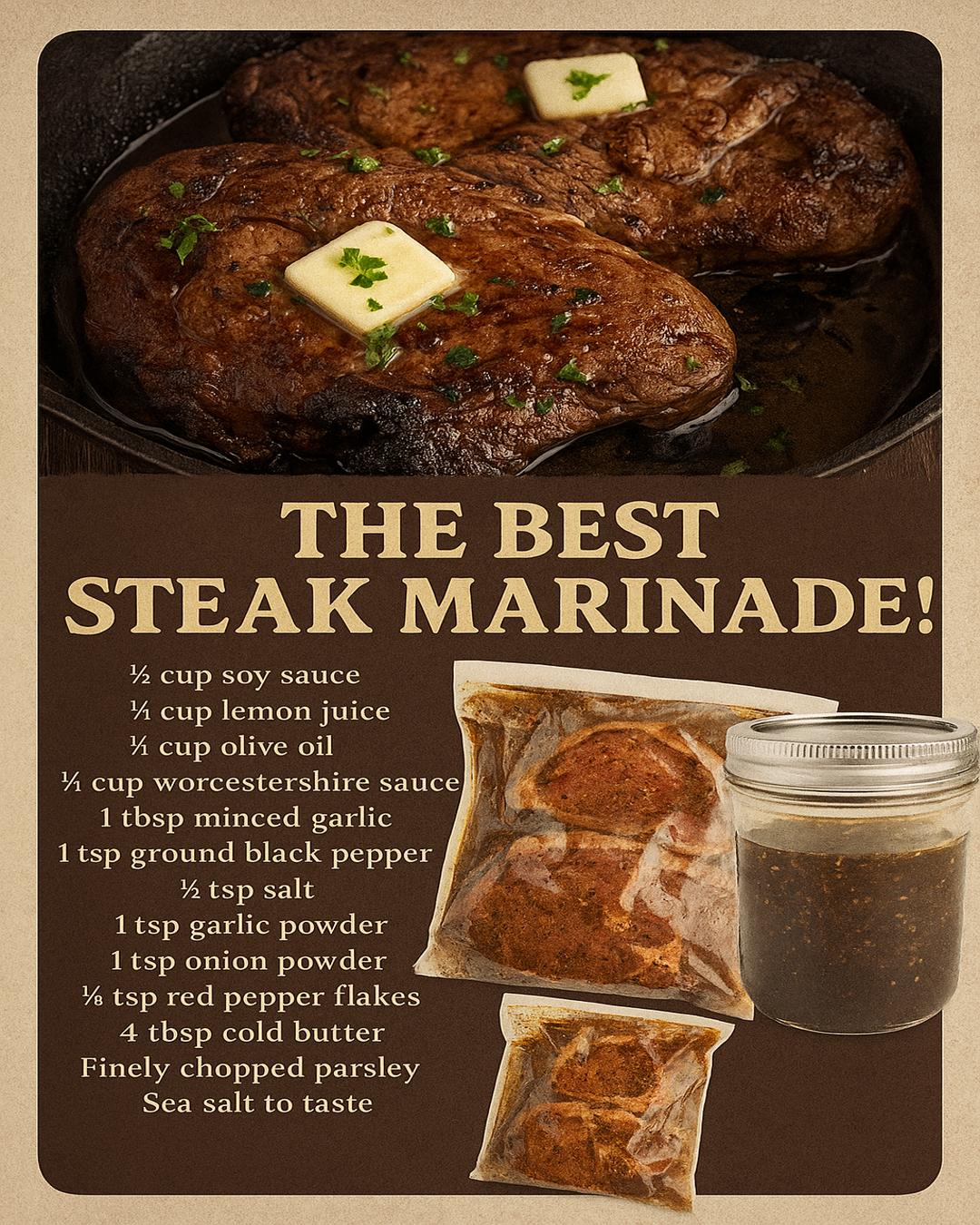 The Best Steak Marinade