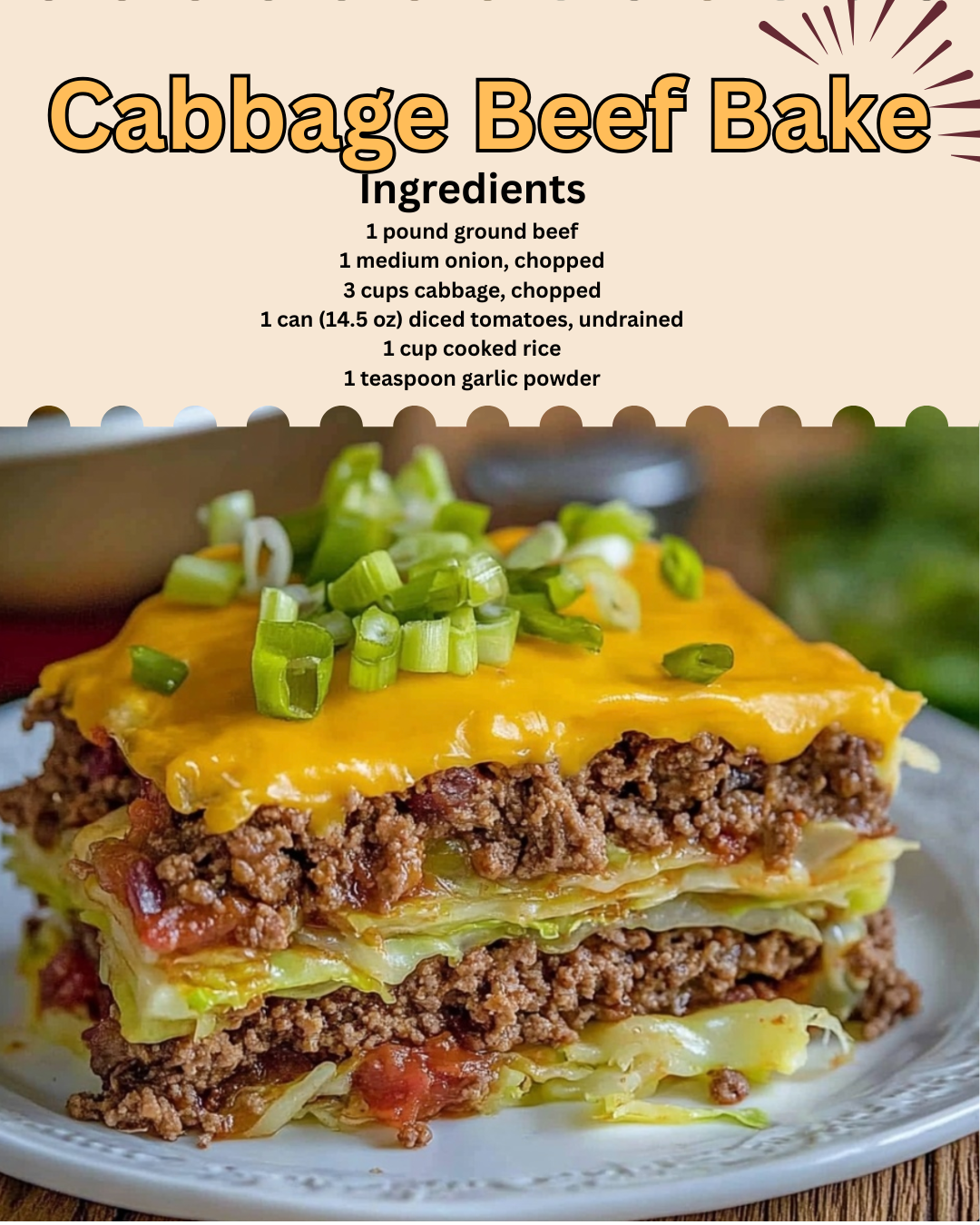 Cabbage Beef Bake