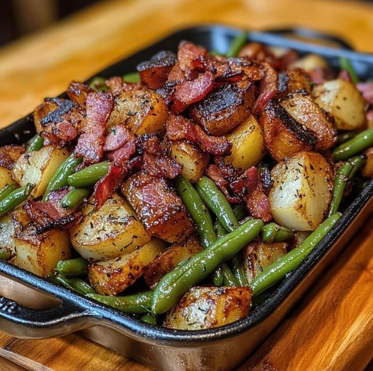 Country Ranch Green Beans 'n Potatoes with Bacon