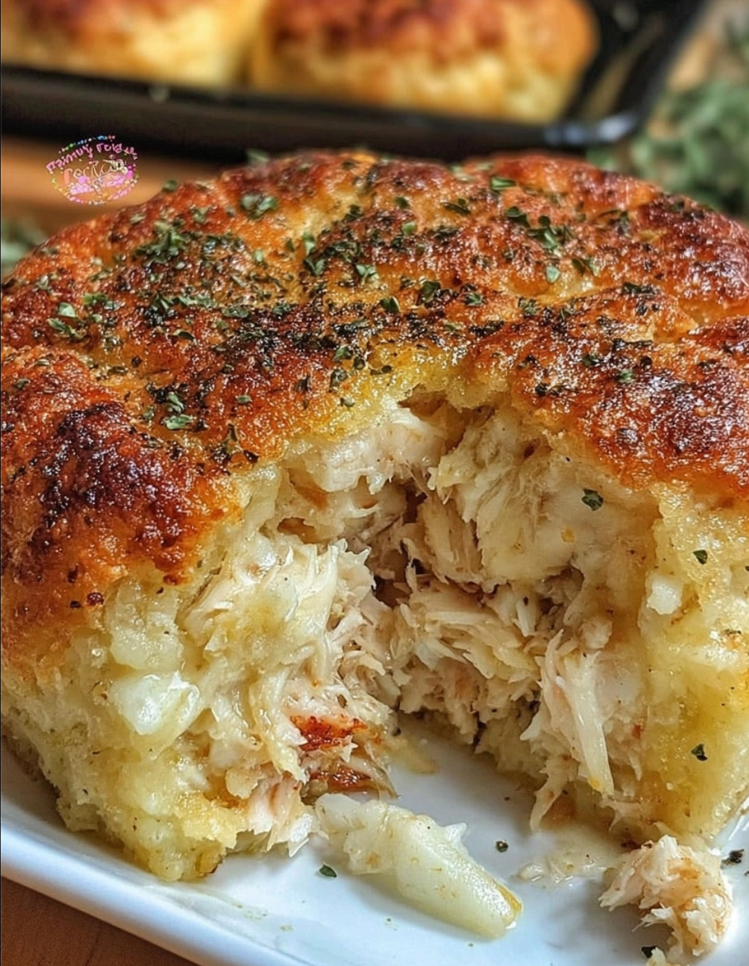 Crab Stuffed Cheddar Bay Biscuits with Lemon Butter