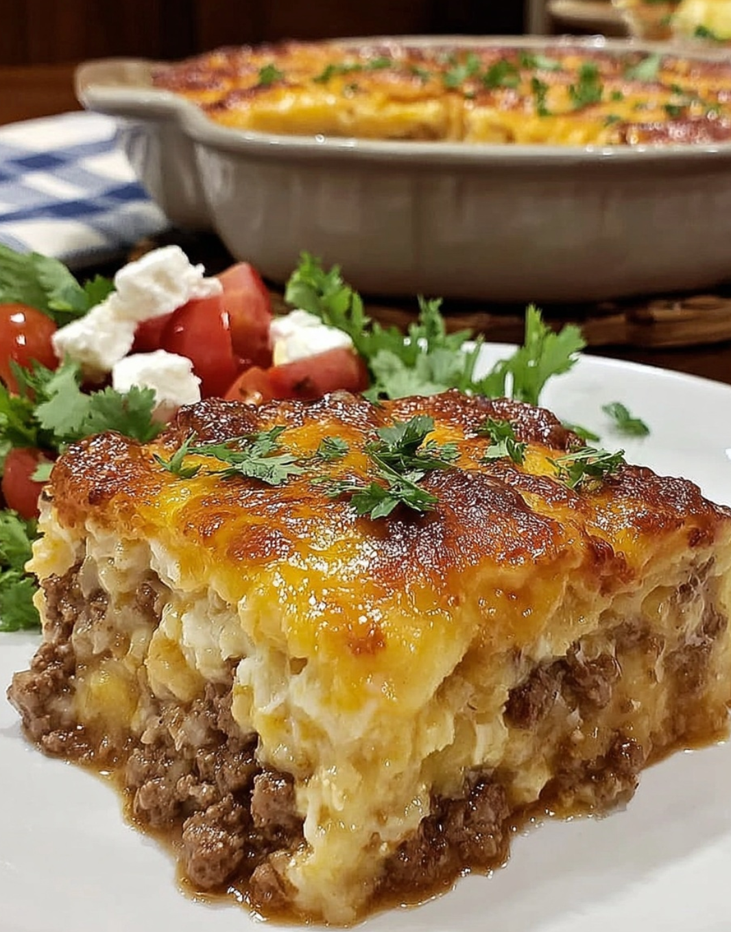 Cheesy Beefy Cowboy Meatloaf Potato Bake: A Hearty Western Delight!