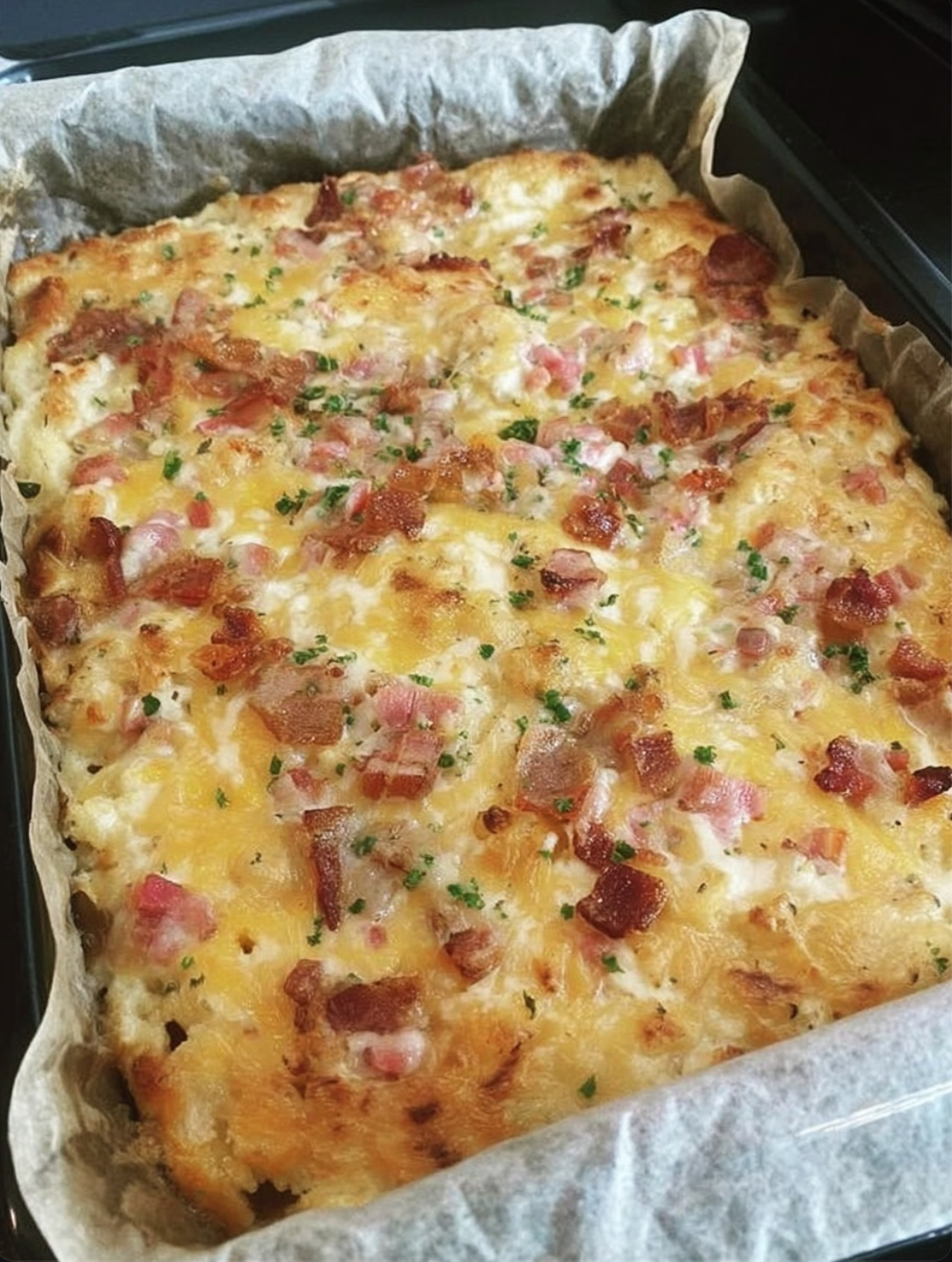 Creamy Loaded Cauliflower Bake