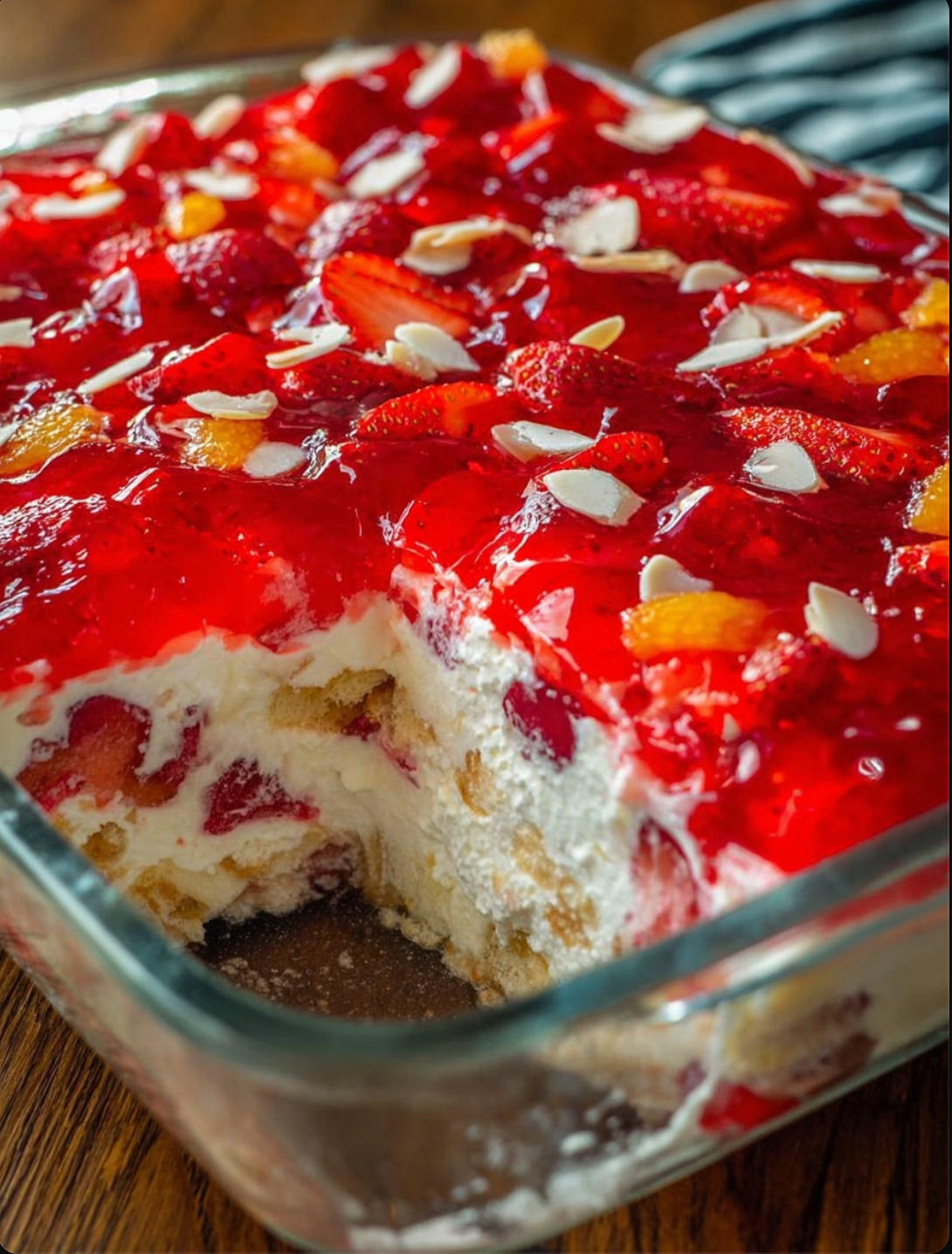 Heaven on Earth Cake, also known as Cherry Angel Trifle