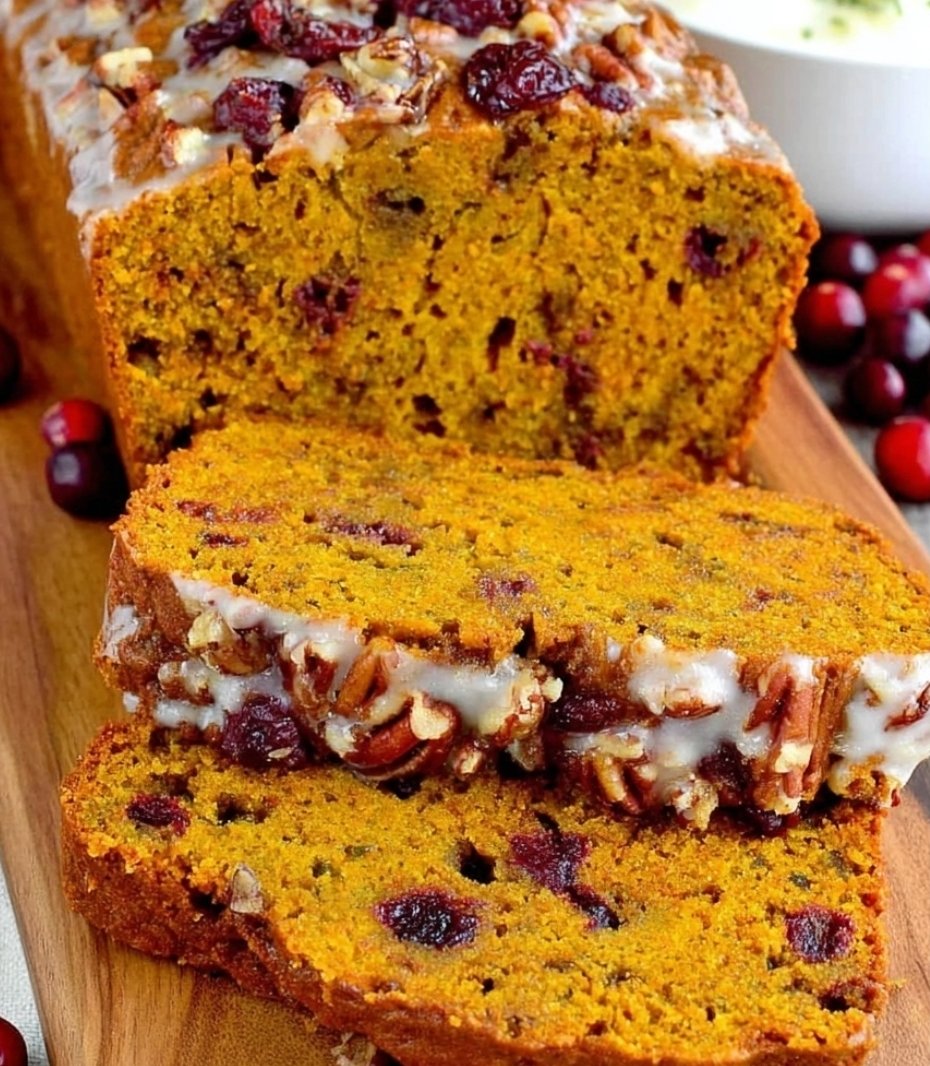 Cranberry Pecan Pumpkin Bread