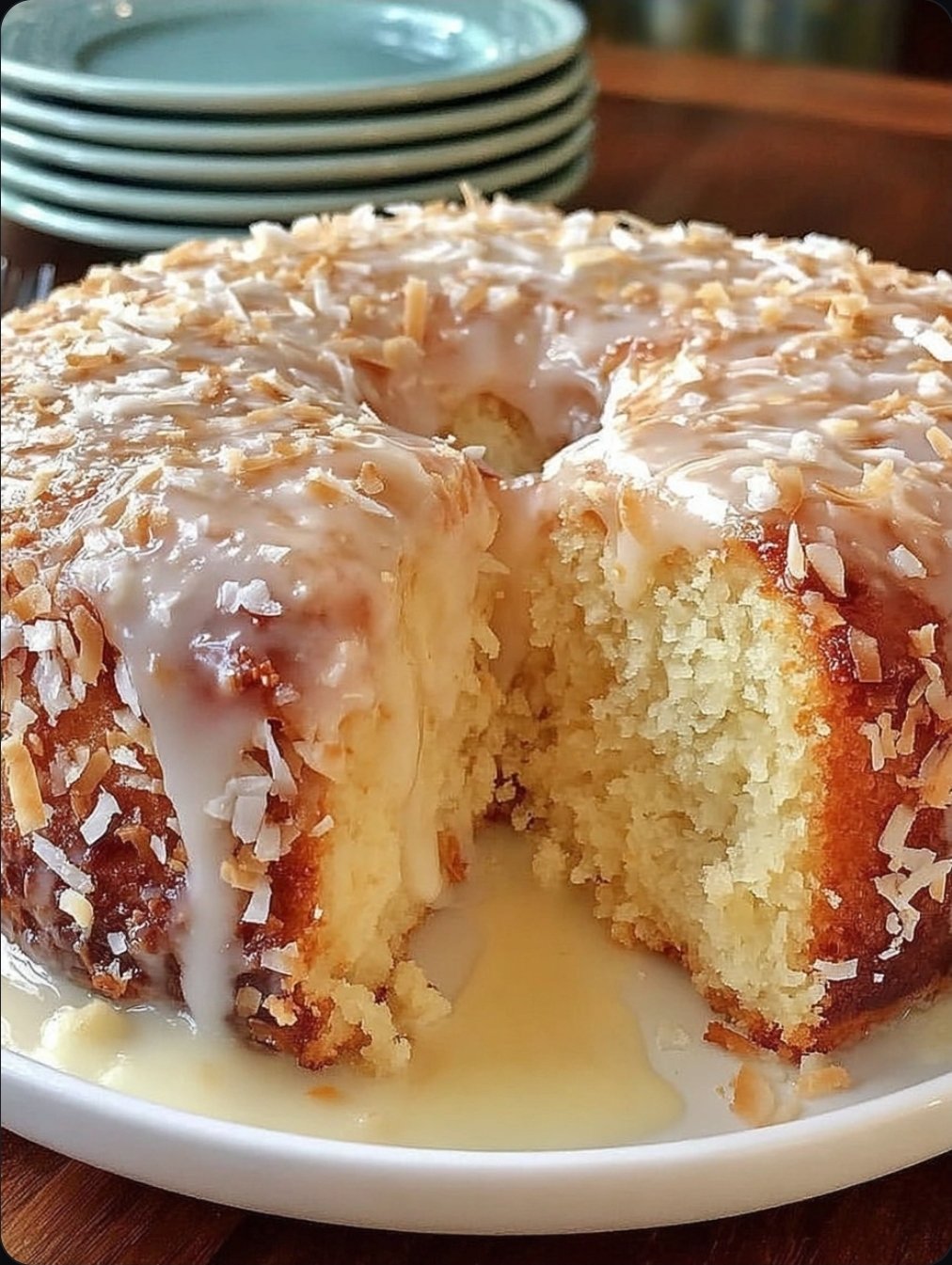 Pina Colada Pound Cake