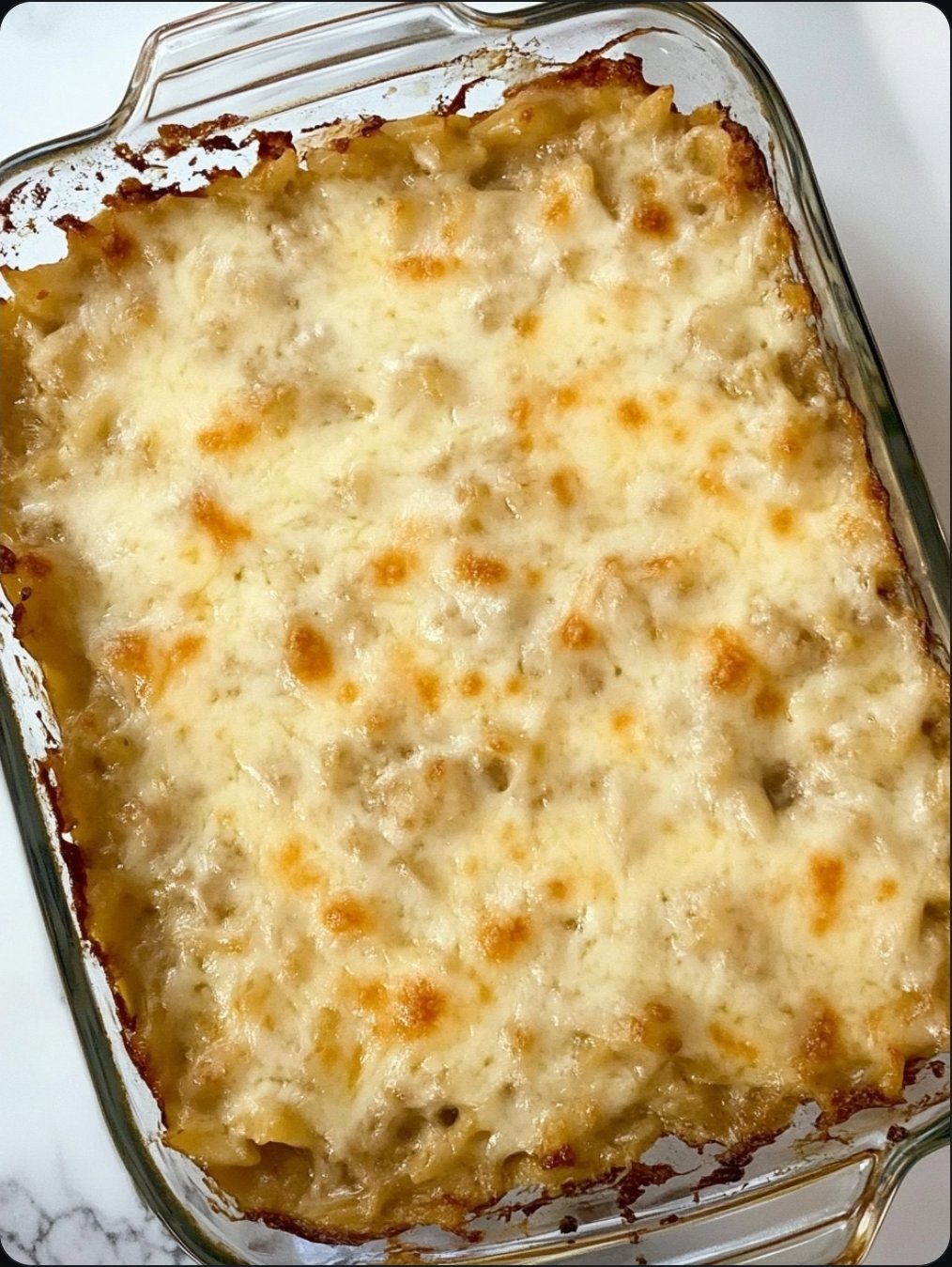 French Onion Orzo Bake