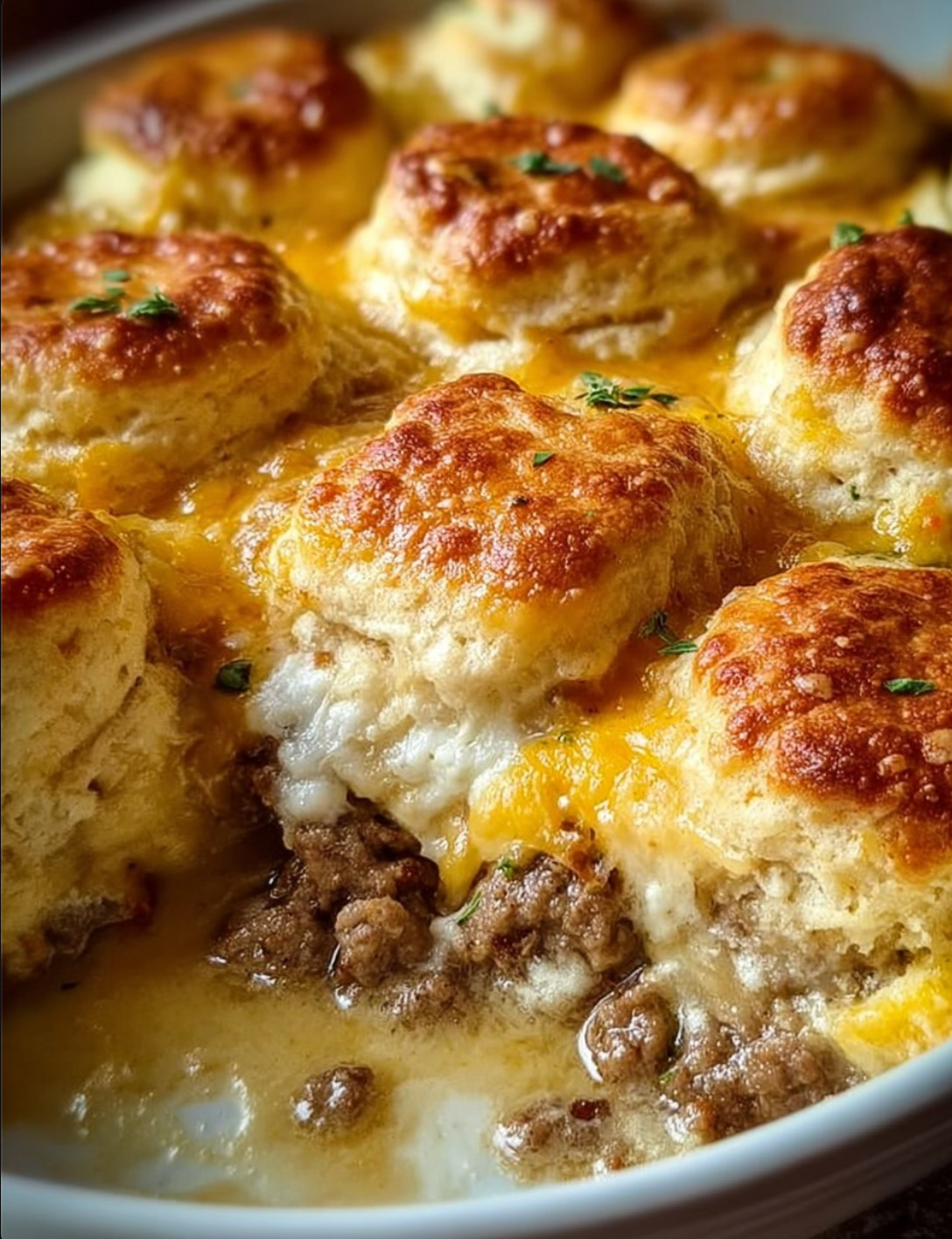 Savory Biscuits and Gravy Casserole: A Hearty Breakfast Delight!