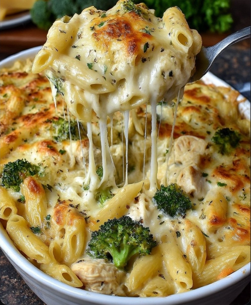 QUICK ONE-POT CHICKEN BROCCOLI BAKE