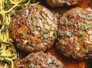 Hamburger Steaks with Onion Gravy