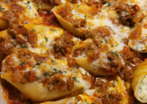 Taco-Filled Pasta Shells