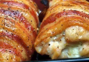 Bacon Wrapped Cream Cheese Stuffed