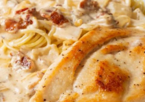 Chicken Parmesan Carbonara