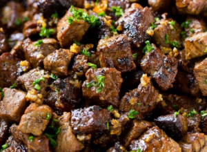 Steak Bites with Garlic Butter