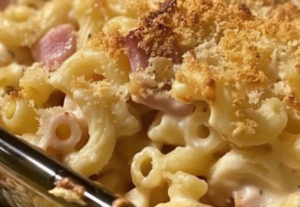 Baked Mac and Cheese with Ham