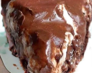 FUDGE BROWNIE PIE