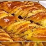 Rice ball with cheese and pepperoni