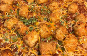 Chicken Bacon Ranch Tater Tot Casserole