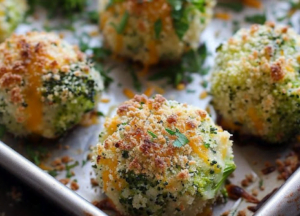 Braised Cheese Balls with Broccoli
