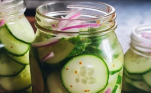 Cucumber Salad in a Jar