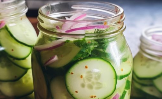 Cucumber Salad in a Jar - Easy Recipes