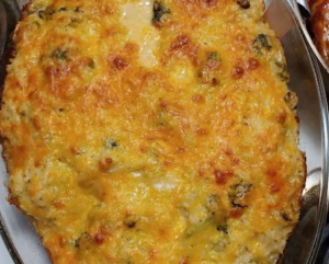 Broccoli Rice Chicken and Cheese Casserole Recipe