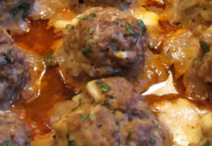 Smoked Mozzarella Stuffed Meatballs
