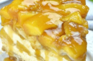Irresistible Peach Cheesecake