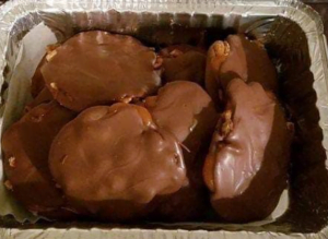 Homemade Turtle Candy With Pecans and Caramel