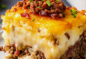 Loaded Potato And Meatloaf Casserole - Easy Recipes