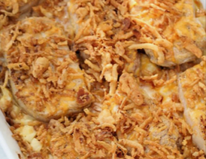 Pork Chops and Hash Browns Casserole Recipe