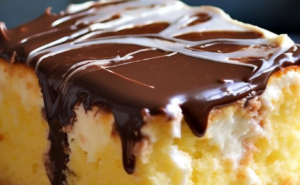 Boston Cream Pie Poke Cake