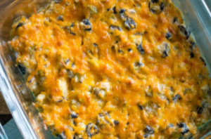 Cheesy Baked Olive Dip