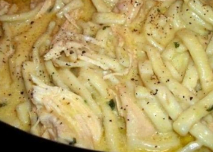 Comforting Chicken & Noodles Crock Pot